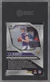 J.J. McCarthy from the 2024 Panini Prizm set featuring a Blue Ice parallel graded by SGC and given an overall grade of 9.5.