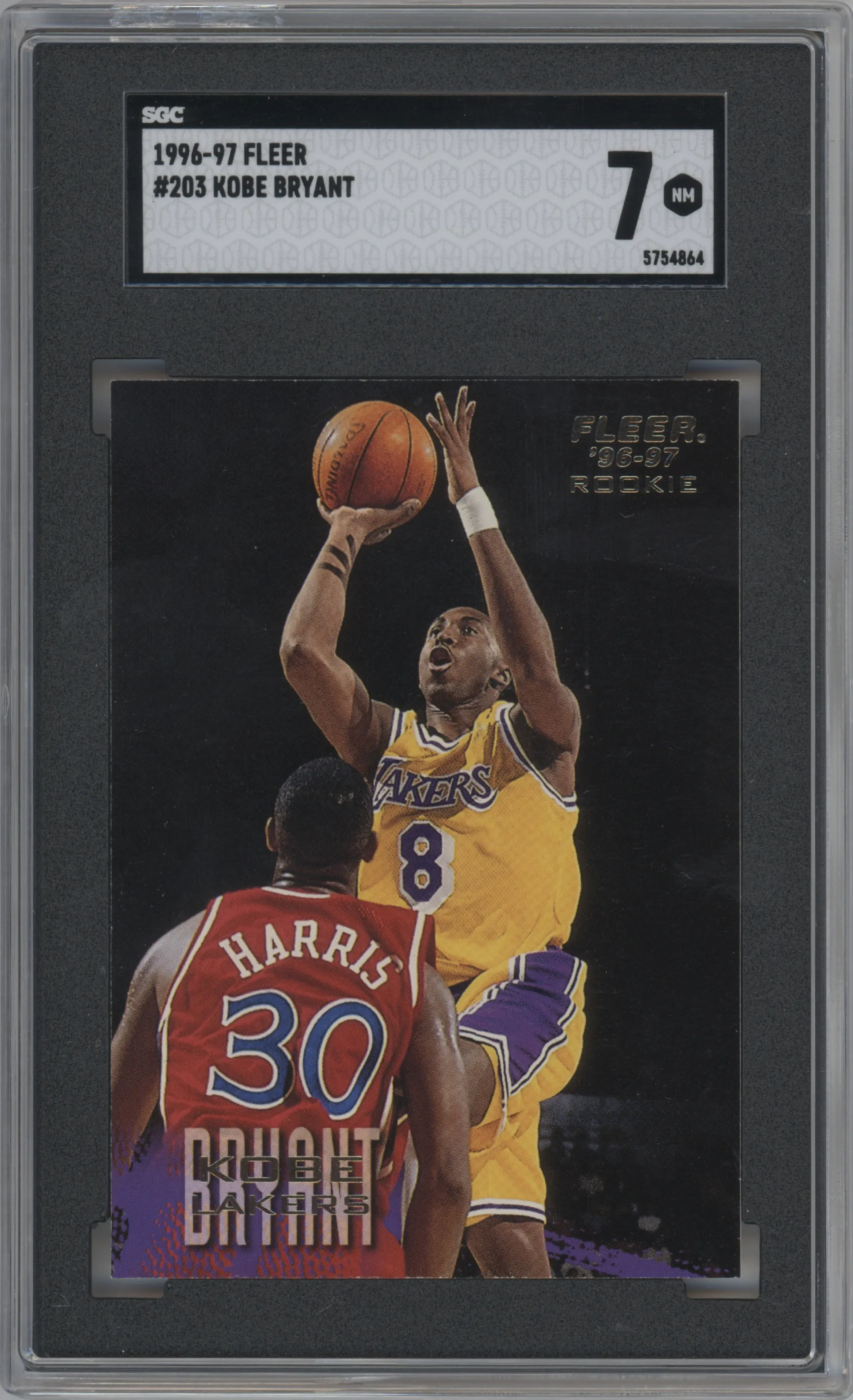 1996 Fleer Kobe Bryant #203 SGC 7