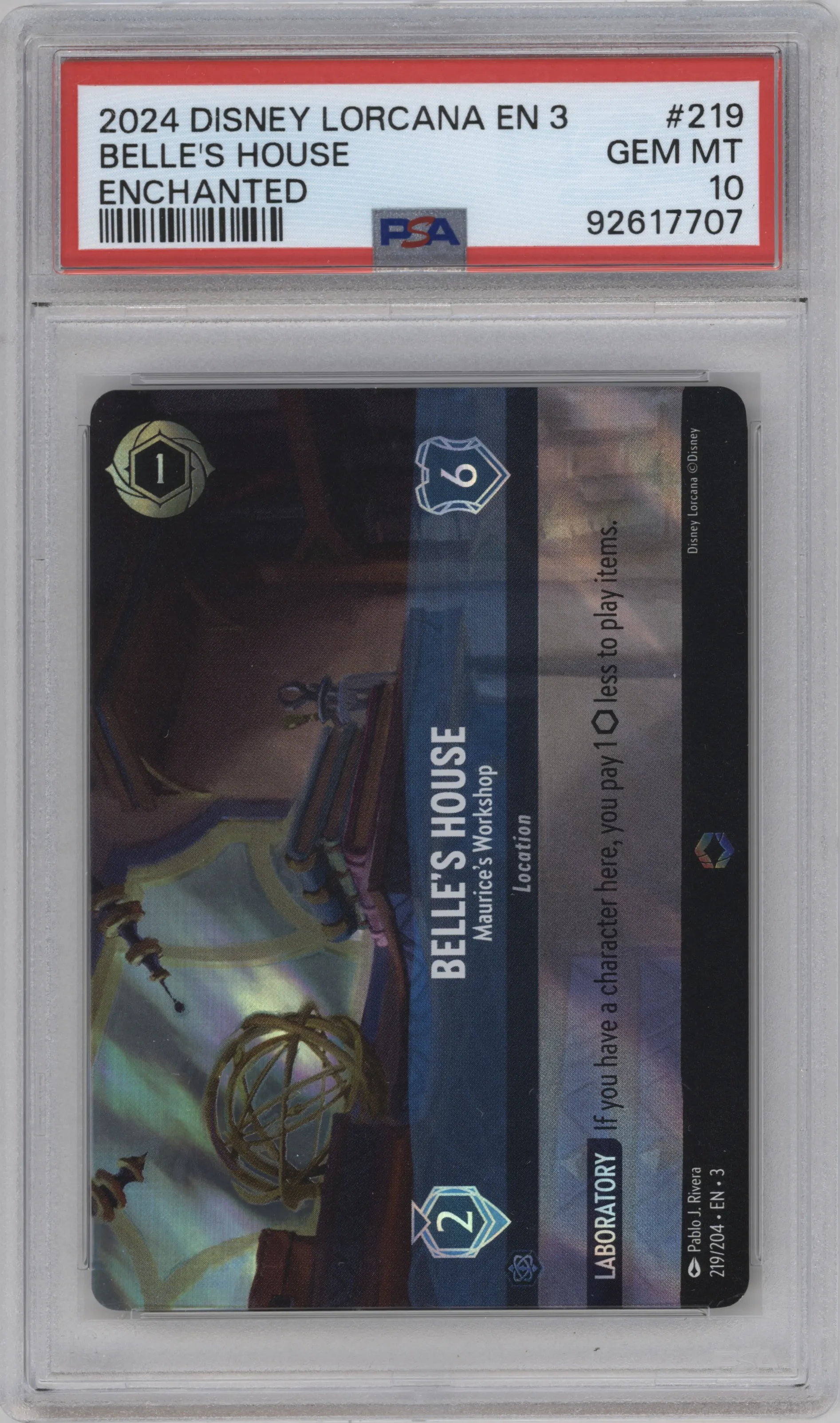 2024 Disney Lorcana Ursula's Return Ariel's Grotto Enchanted #219 PSA 10