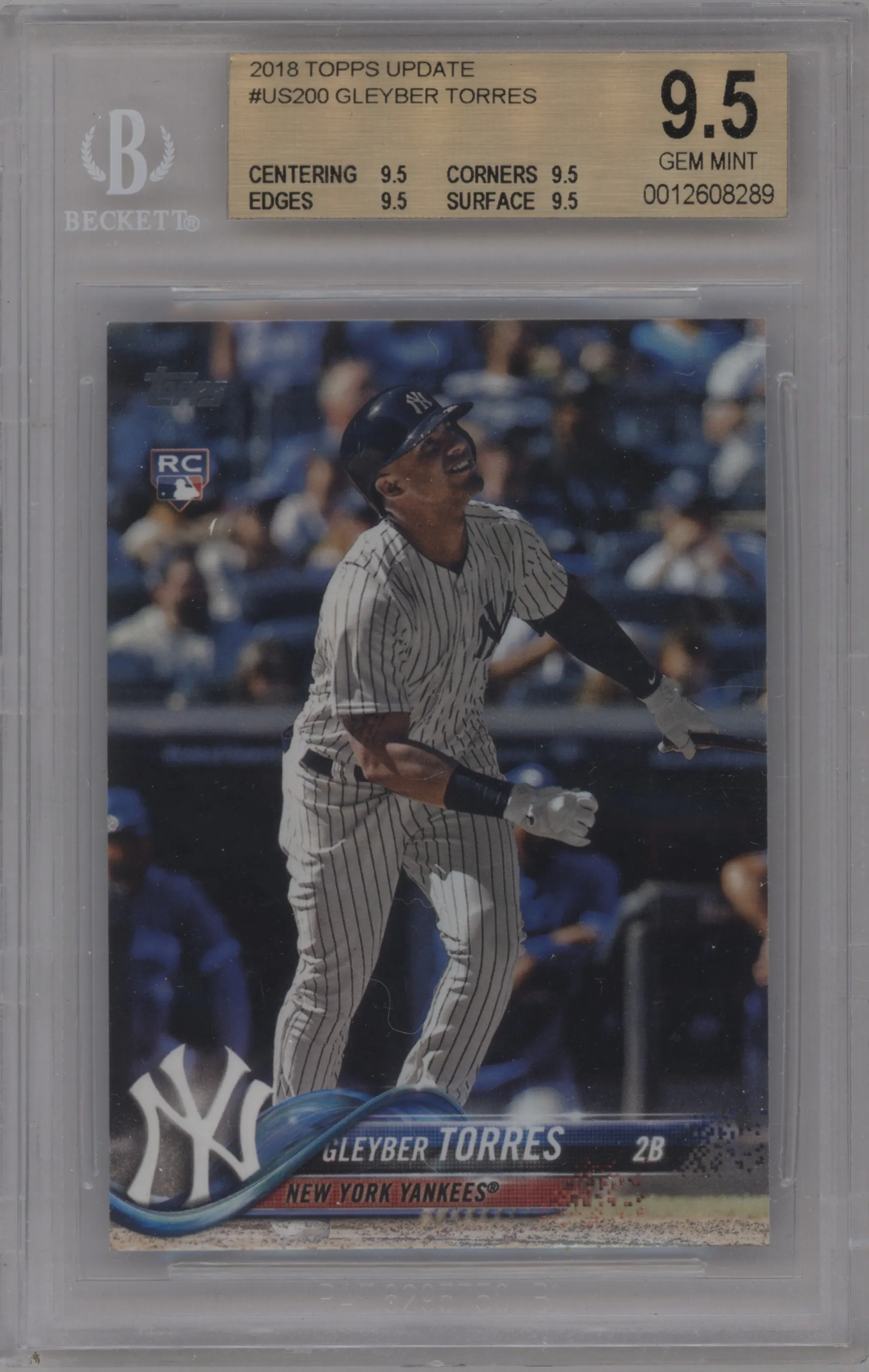 2018 Topps Update Gleyber Torres BGS 9.5