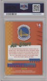 Stephen Curry from the 2018-19 Panini Donruss Optic set featuring a Fast Break Holo parallel graded by PSA and given an overall grade of 10.