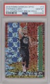 Stephen Curry from the 2018-19 Panini Donruss Optic set featuring a Fast Break Holo parallel graded by PSA and given an overall grade of 10.