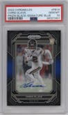 Chris Olave from the 2022 Panini Chronicles set featuring a Blue parallel graded by PSA and given an overall grade of 10.