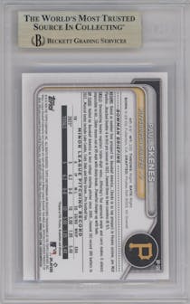 Paul Skenes from the 2024 Bowman set graded by Beckett and given an overall grade of 9.5.