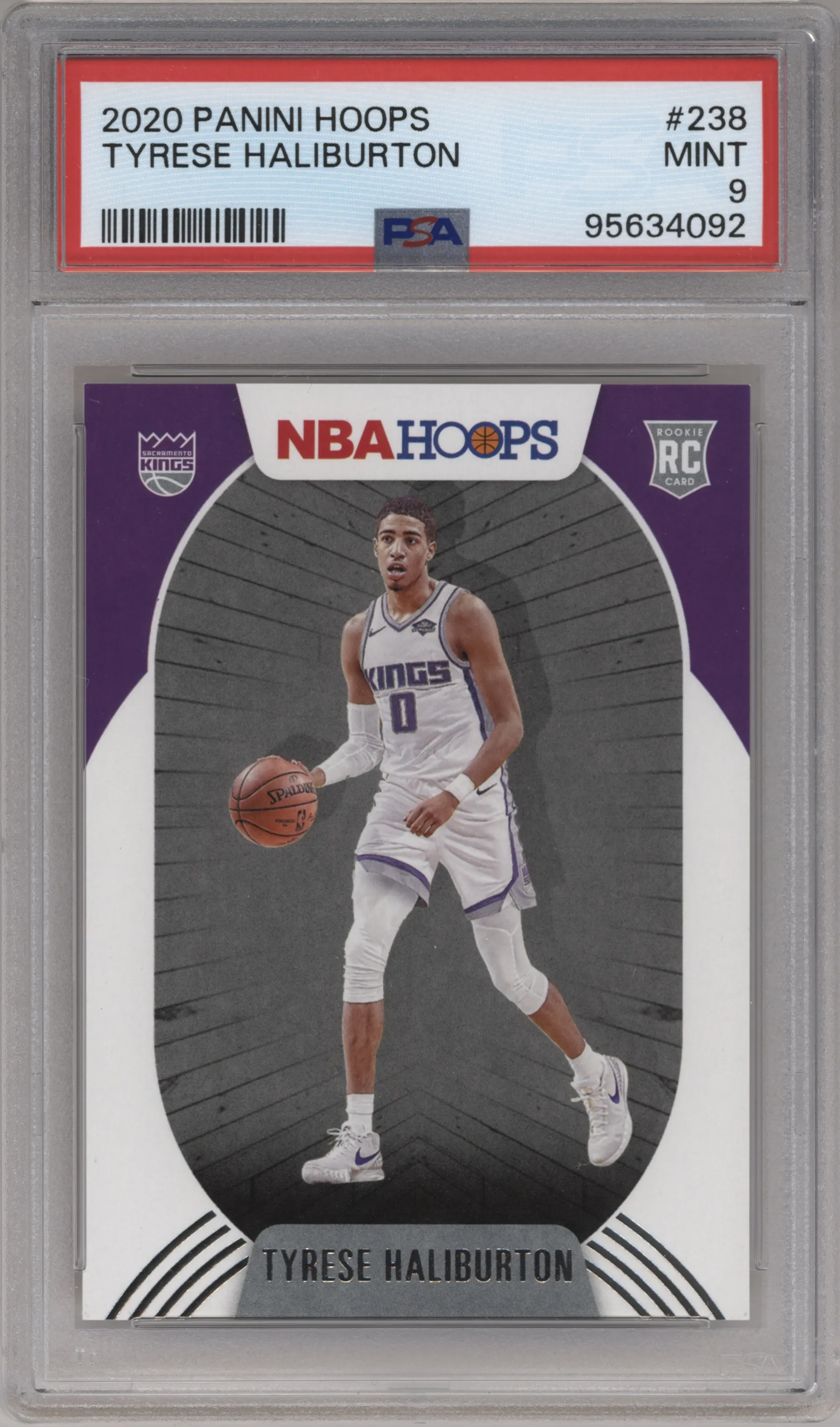 2020 Panini NBA Hoops Tyrese Haliburton PSA 9