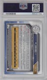 CJ Abrams from the 2019 Bowman Draft set featuring a Purple Refractor parallel graded by PSA and given an overall grade of 9.