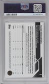 Victor Wembanyama from the 2023-24 Topps Chrome set graded by PSA and given an overall grade of 10.