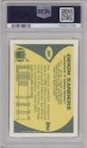 Deion Sanders from the 1989 Topps Traded set graded by PSA and given an overall grade of 9.