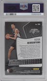 Victor Wembanyama from the 2023-24 Panini Revolution set graded by PSA and given an overall grade of 9.