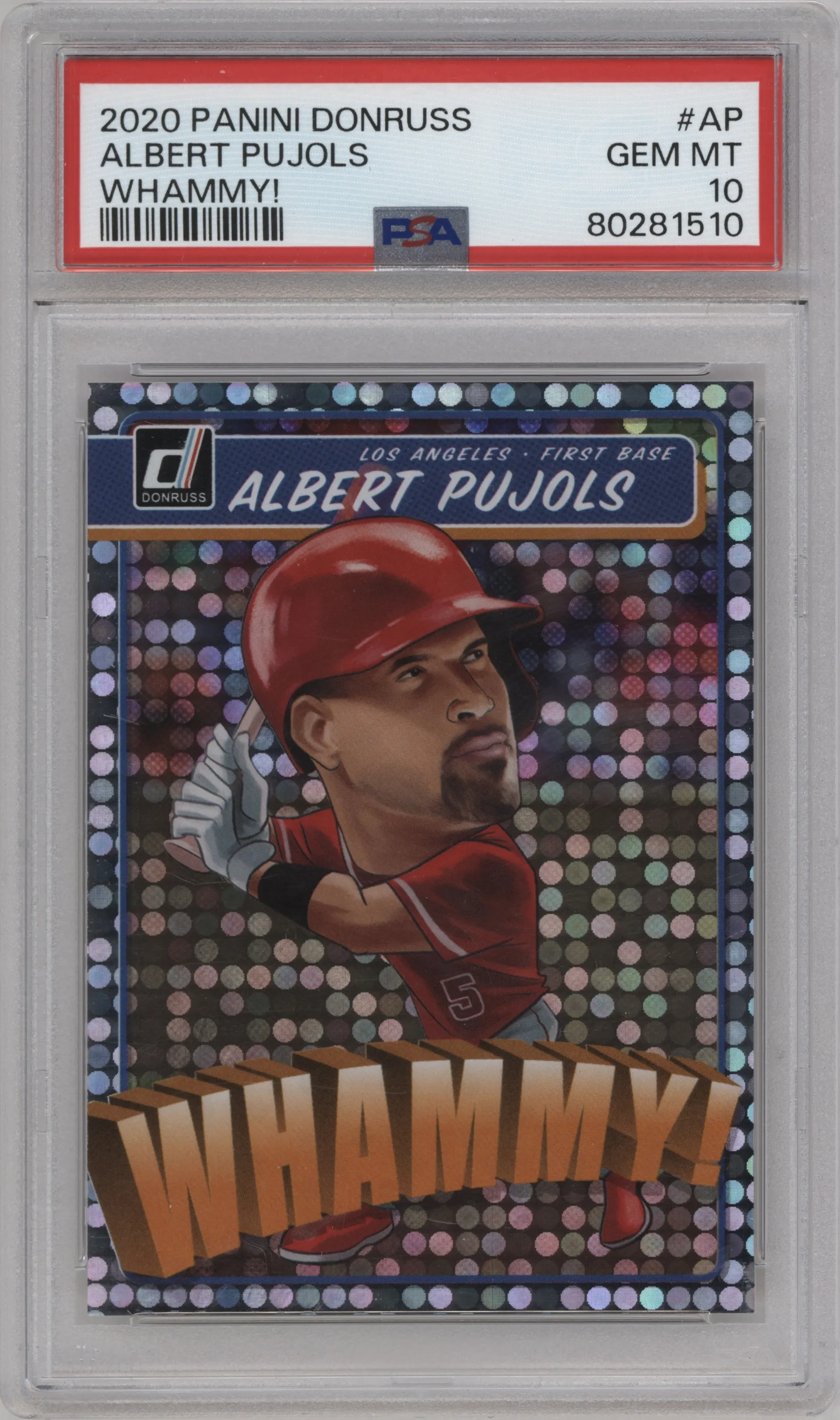 2020 Panini Donruss Whammy! Albert Pujols #AP PSA 10