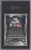 Emmitt Smith from the 2023 Panini Prizm set featuring a Black/White Checker parallel graded by SGC and given an overall grade of 10.