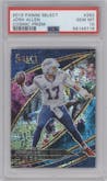 Josh Allen from the 2019 Panini Select  set featuring a Cosmic parallel graded by PSA and given an overall grade of 10.