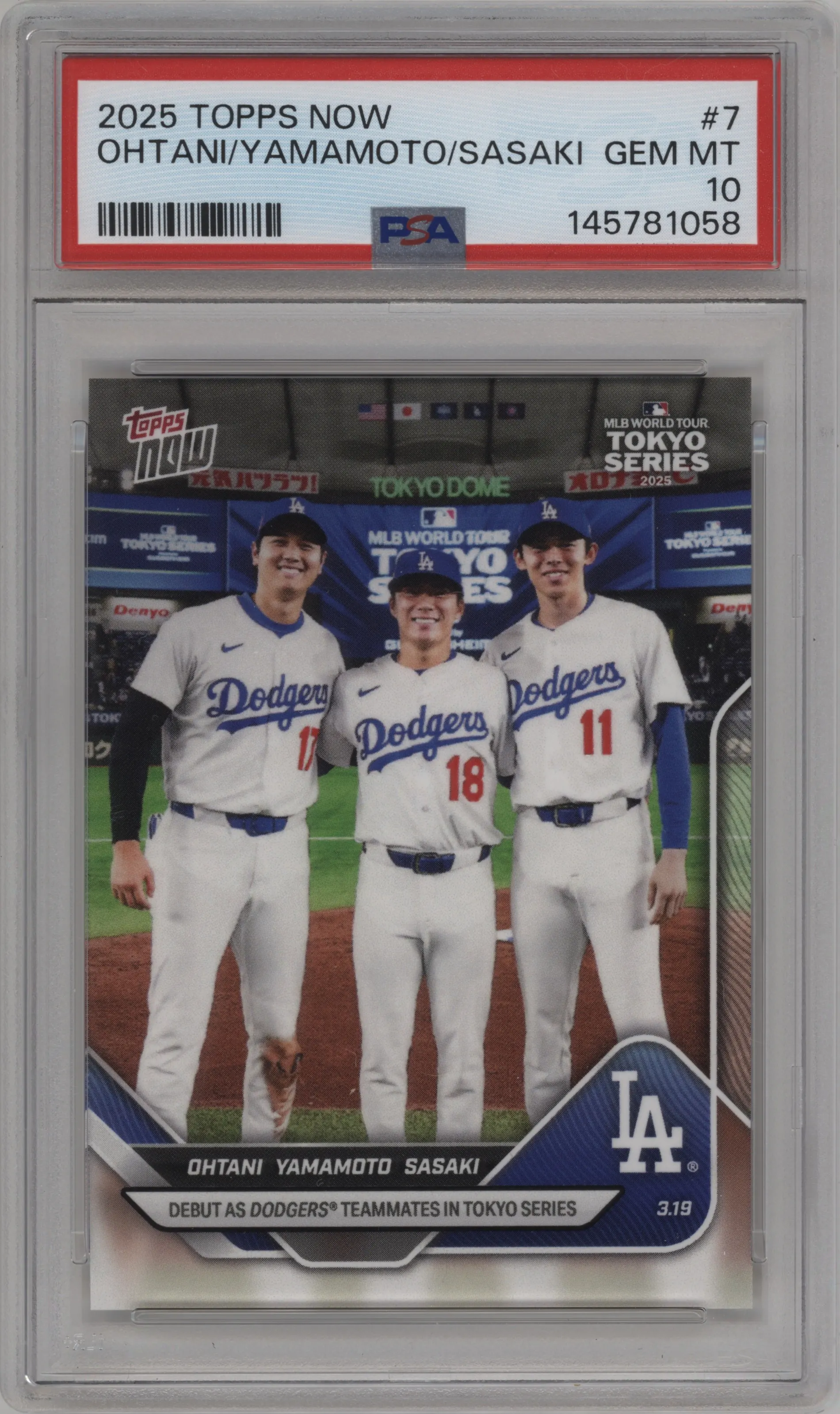 Shohei Ohtani/Yoshinobu Yamamoto/Roki Sasaki