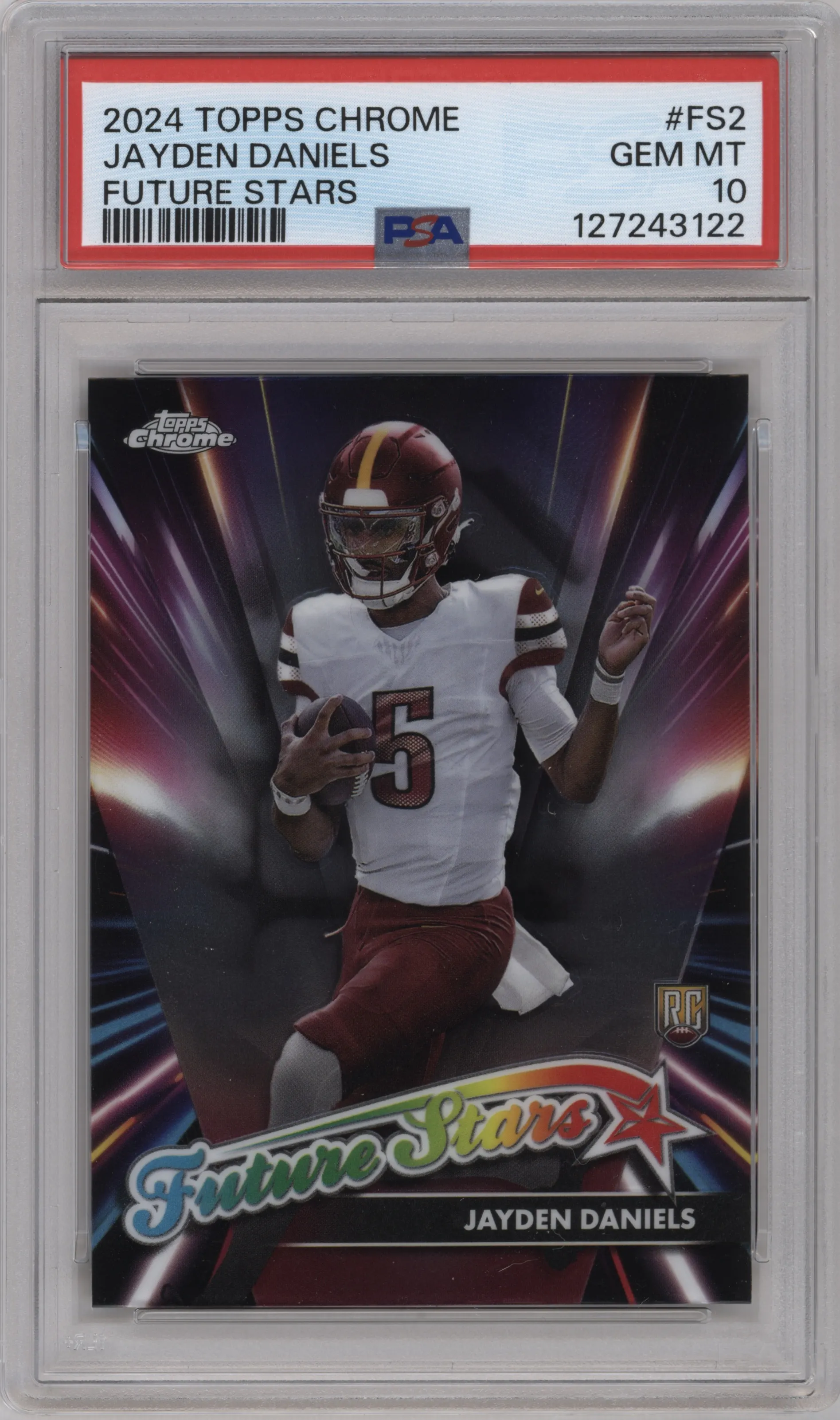 2024 Topps Chrome Future Stars Jayden Daniels PSA 10