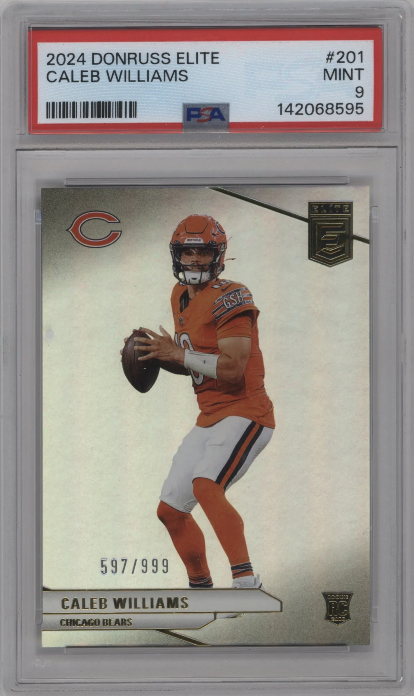 2024 Panini Donruss Elite Mystery Rke.Redemp. Caleb Williams PSA 9
