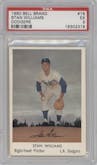 Stan Williams from the 1960 Bell Brand Los Angeles Dodgers set graded by PSA and given an overall grade of 5.