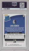 Luka Doncic from the 2018-19 Panini Donruss  set graded by PSA and given an overall grade of 10.