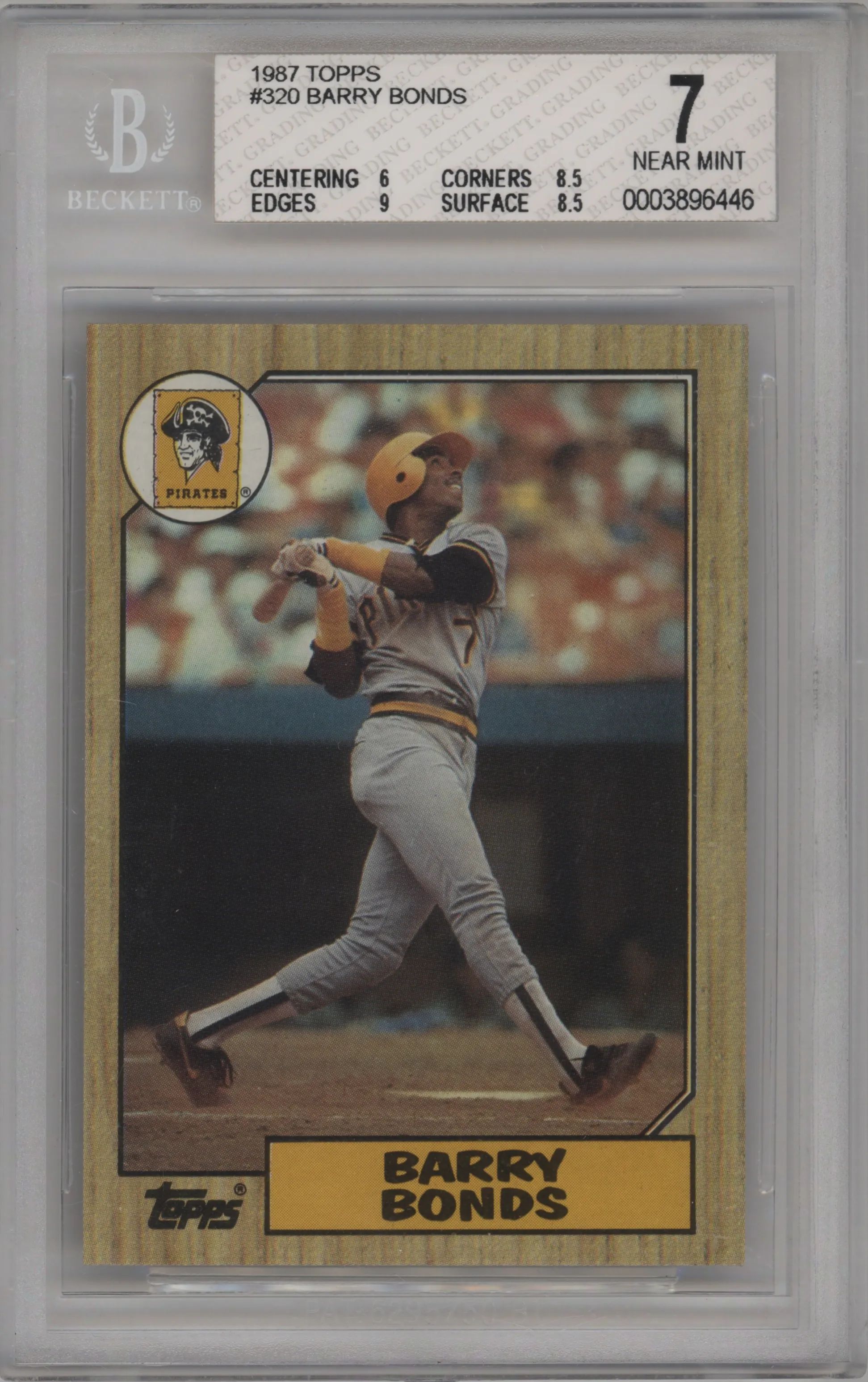 1987 Topps Barry Bonds #320 BGS 7