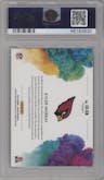 Kyler Murray from the 2019 Panini Prizm set graded by PSA and given an overall grade of 10.