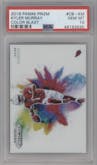 Kyler Murray from the 2019 Panini Prizm set graded by PSA and given an overall grade of 10.