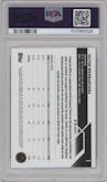 Victor Wembanyama from the 2023-24 Topps Chrome set graded by PSA and given an overall grade of 9.