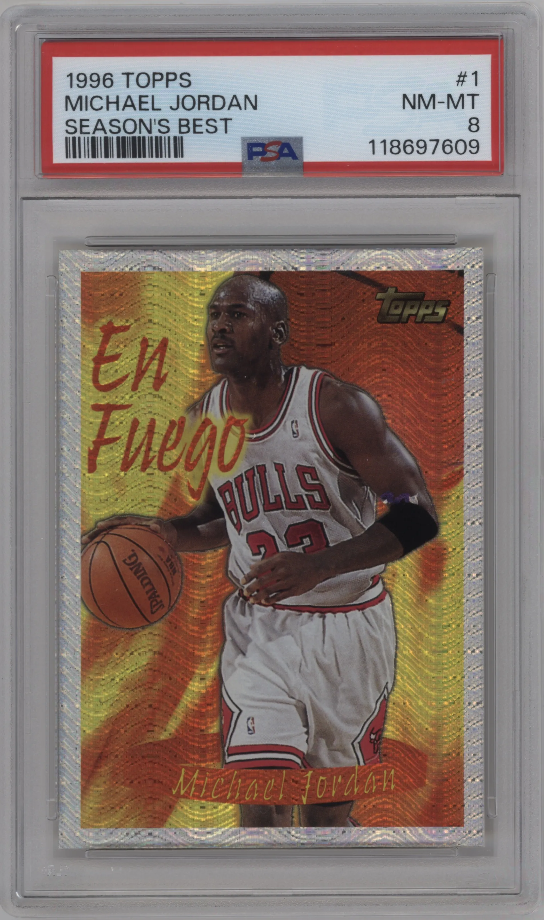 1996 Topps Season's Best Michael Jordan #1 PSA 8