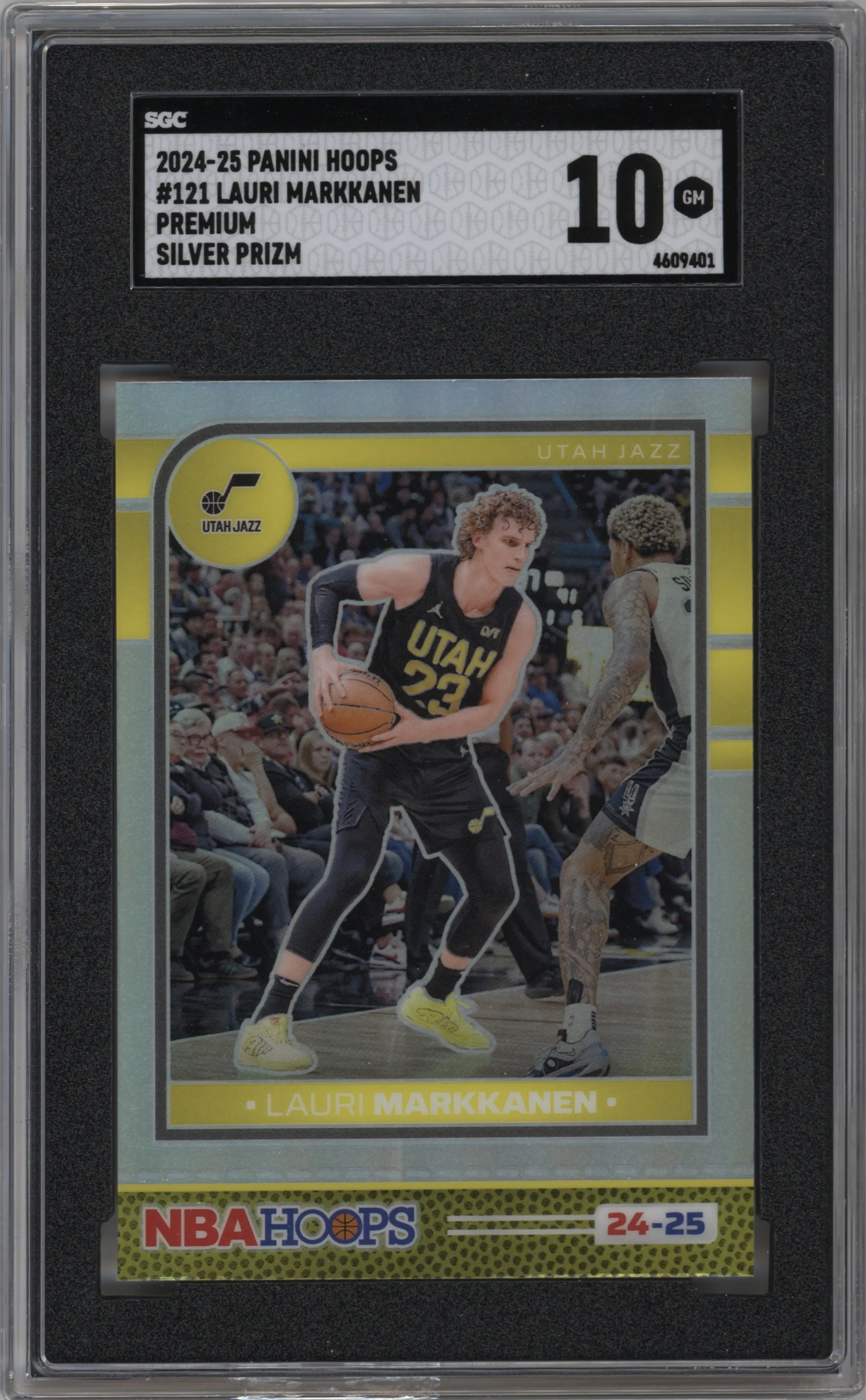 2024 Panini NBA Hoops Lauri Markkanen Silver Premium SGC 10