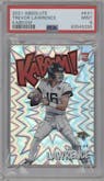 Trevor Lawrence from the 2021 Panini Absolute set graded by PSA and given an overall grade of 9.