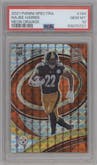 Najee Harris from the 2021 Panini Spectra set featuring a Orange parallel graded by PSA and given an overall grade of 10.