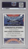 Michael Harris II from the 2023 Topps Finest set graded by PSA and given an overall grade of 10.