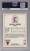 Michael Jordan from the 1989-90 NBA Hoops  set graded by PSA and given an overall grade of 10.