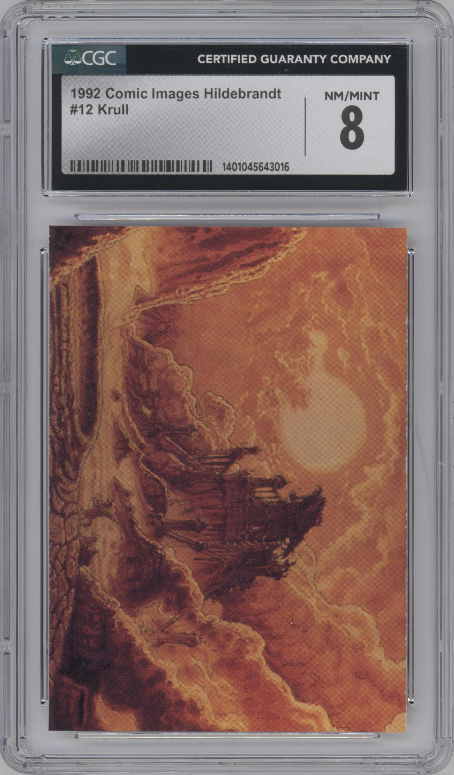 Krull from the 1992 Comic Images Hildebrandt set graded by CSG and given an overall grade of 8.