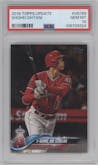 Shohei Ohtani from the 2018 Topps Update set graded by PSA and given an overall grade of 10.