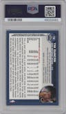 Tim Duncan from the 2002-03 Topps Chrome set featuring a Refractor parallel graded by PSA and given an overall grade of 9.