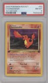 Charmander  from the 2000 Pokemon set graded by PSA and given an overall grade of 8.