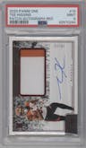 Tee Higgins from the 2020 Panini One set featuring a Red parallel graded by PSA and given an overall grade of 9.