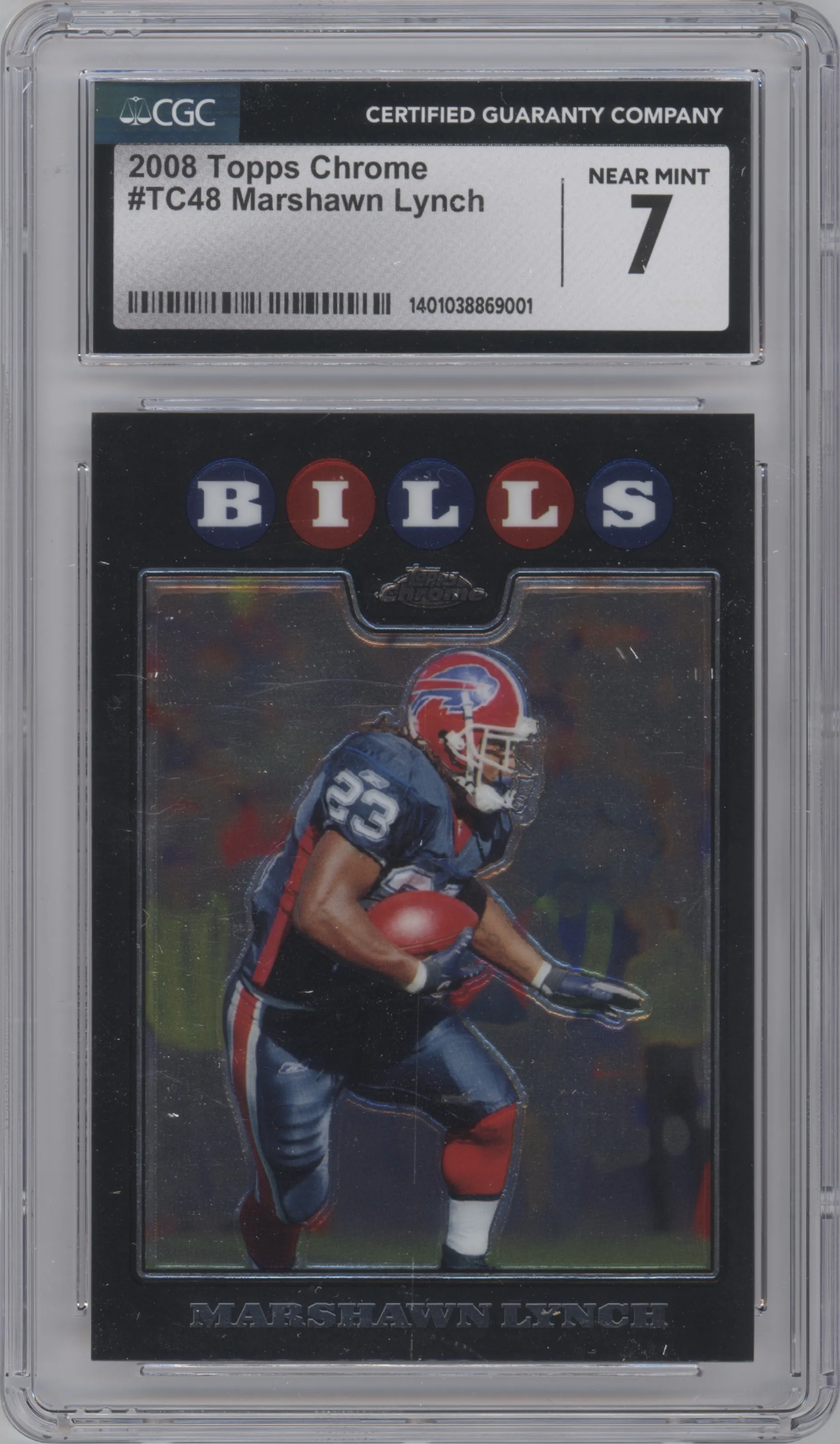 2008 Topps Chrome Marshawn Lynch CGC 7