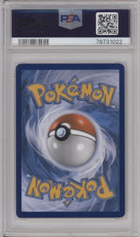 Ash's Pikachu from the 2017 Pokemon S&M set featuring a I Choose You! parallel graded by PSA and given an overall grade of 9.