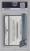 Chet Holmgren from the 2021-22 Bowman University set featuring a Lava Refractor parallel graded by PSA and given an overall grade of 9.