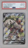 Rillaboom V from the 2021 Pokemon SWSH set graded by PSA and given an overall grade of 10.