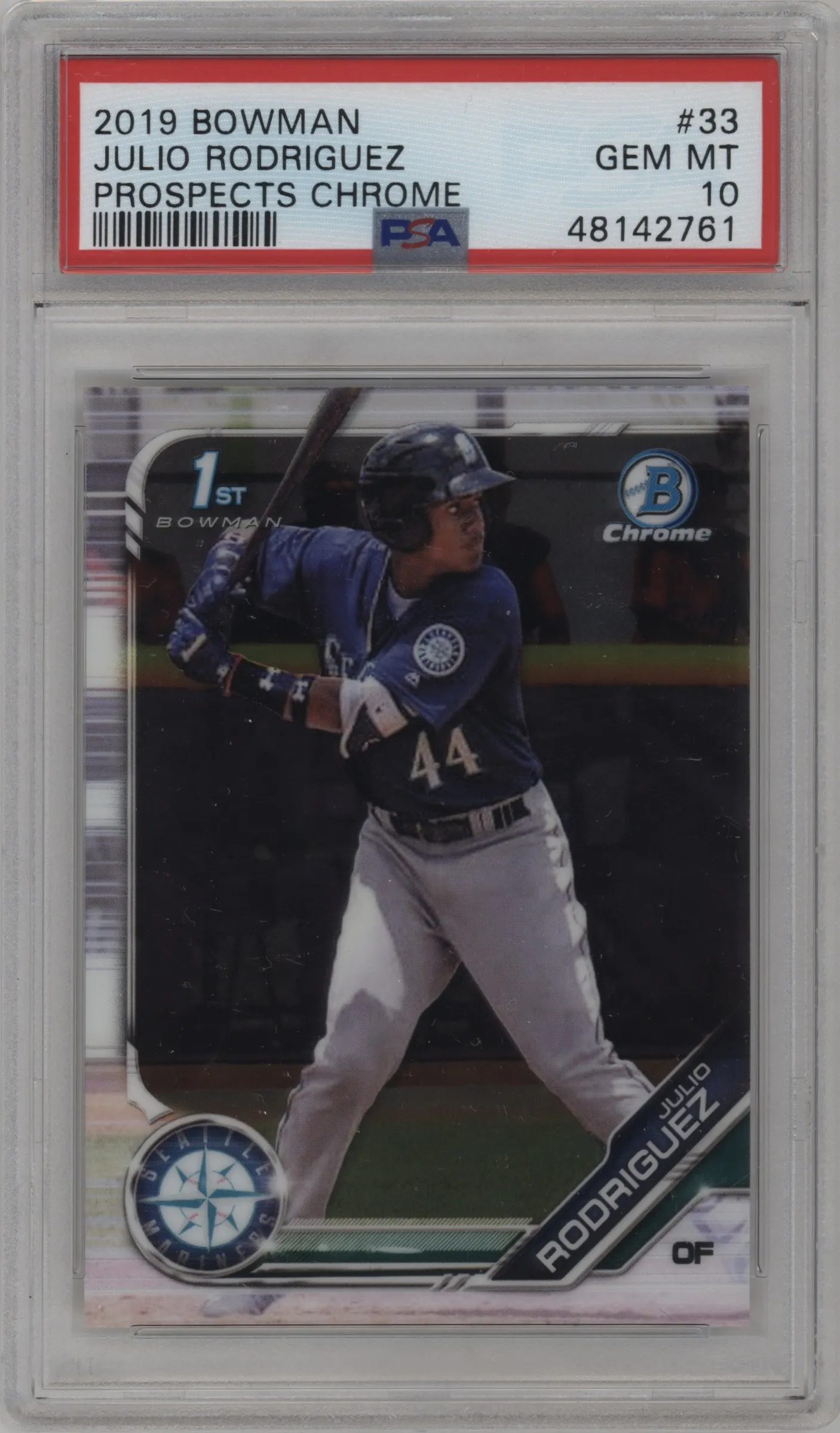 2019 Bowman Chr.Pros. Julio Rodriguez PSA 10