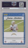 Justin Herbert from the 2020 Panini Instant NFL set graded by PSA and given an overall grade of 10.