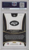 Sam Darnold from the 2017 Panini Select set graded by PSA and given an overall grade of 10.