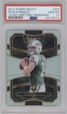 Sam Darnold from the 2017 Panini Select set graded by PSA and given an overall grade of 10.