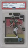 Garrett Wilson from the 2022 Clearly Donruss set graded by PSA and given an overall grade of 10.