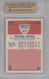 Michael Jordan from the 1986-87 Fleer set graded by Beckett and given an overall grade of 9.5.