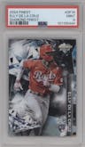 Elly De La Cruz from the 2024 Topps Finest set graded by PSA and given an overall grade of 9.