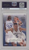 Jason Kidd from the 1994-95 Skybox E-Motion set graded by PSA and given an overall grade of 10.