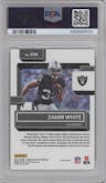 Zamir White from the 2022 Panini Donruss Optic set featuring a Holo parallel graded by PSA and given an overall grade of 9.
