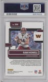 Sam Howell from the 2022 Panini Donruss Optic set featuring a Red Stars parallel graded by PSA and given an overall grade of 9.